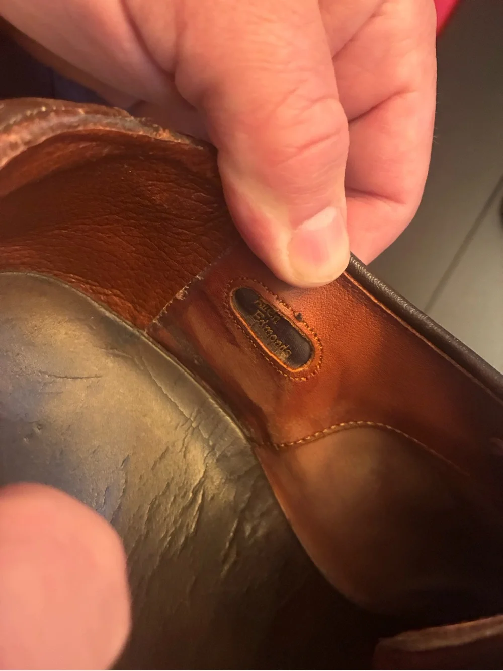 Allen Edmonds Men’s Burgundy Leather Oxford Dress Shoes